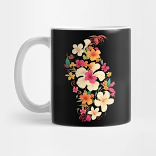 hibiscus flowers drawing Mug